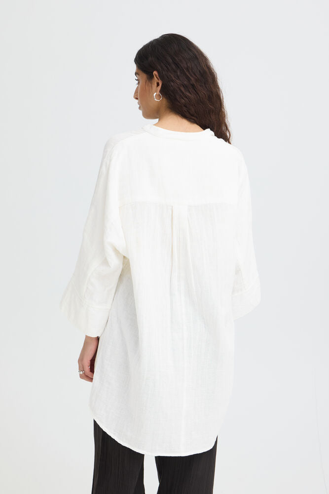 Camicia IAFOXA MANICA 3/4 Cloud Dancer - White ICHI