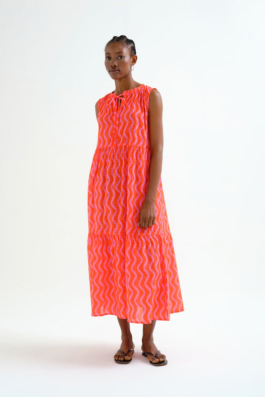 VESTITO PRENDISOLE FANTASIA WAWE RED & PINK COMPANIA FANTASTICA