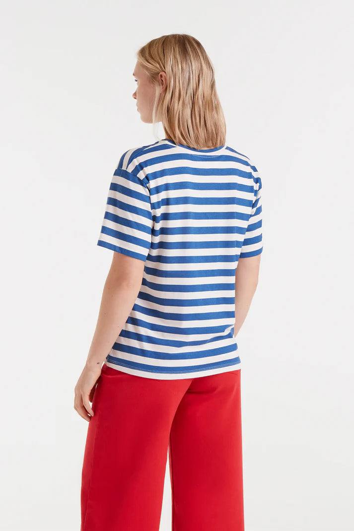 T-SHIRT RIGHE BLU LUNA COMPANIA FANTASTICA