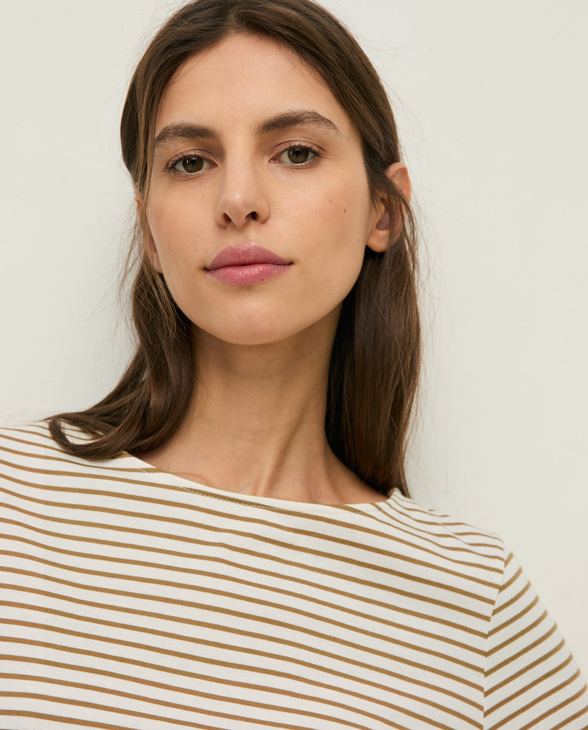 T-SHIRT BASIC A RIGHE BARCA VERDE YERSE