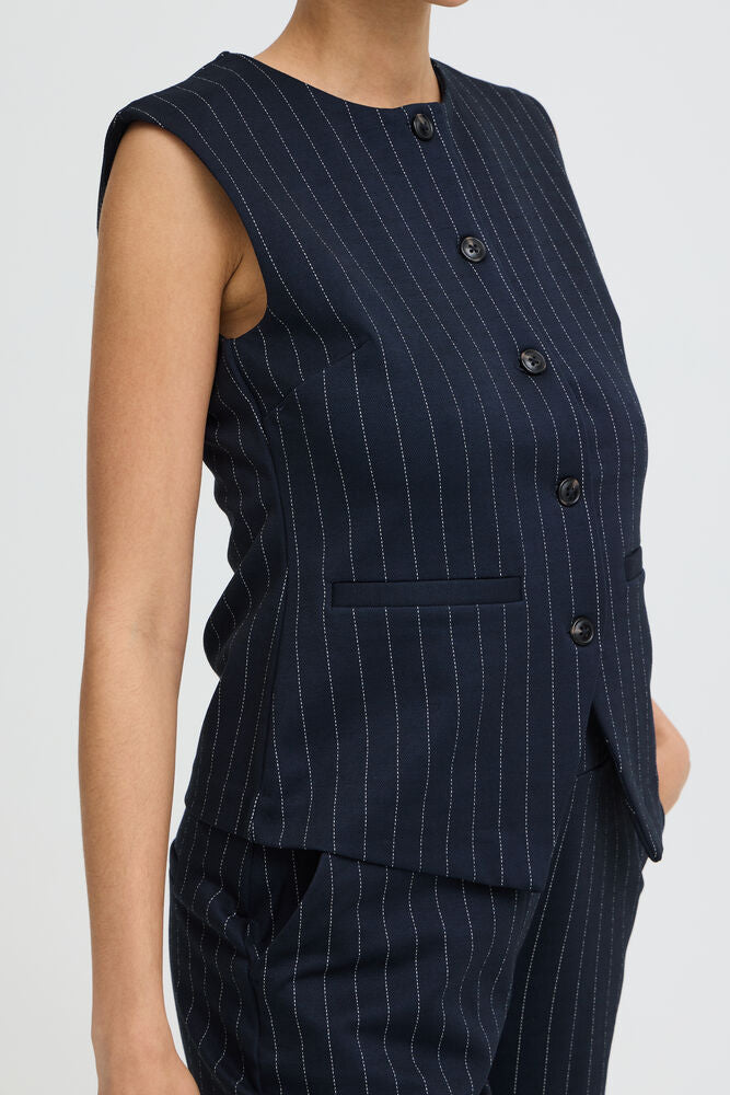 GILET GESSATO BLU BYROWAN B.YOUNG