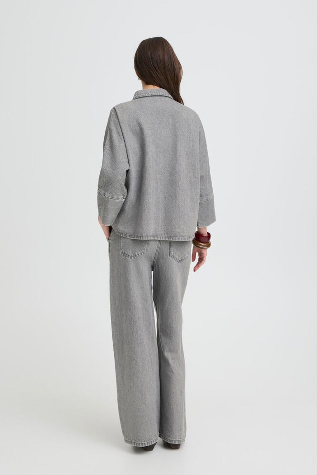 CAMICIA DENIM GRIGIO BYKIMU SHIRT B.YOUNG