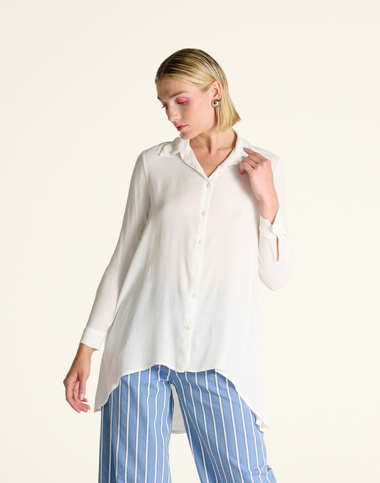 CAMICIA CREPON CROCHÈ