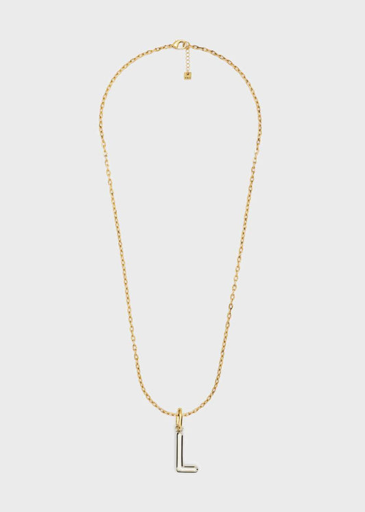 COLLANA LETTERING SMALL L ORO/ARGENTO NALÌ