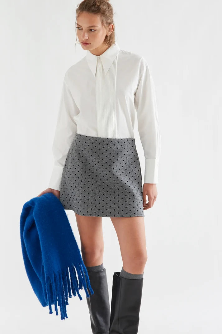 CAMICIA BIANCA 100% COTONE CON DETTAGLIO PIEGHE 64C/11162 COMPANIA FANTASTICA