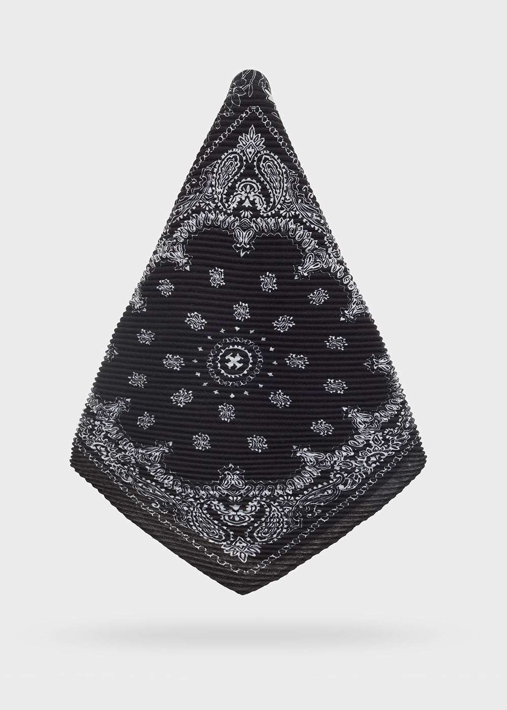 FOULARD BANDANA AMPIO PLISSE NERO NALÍ