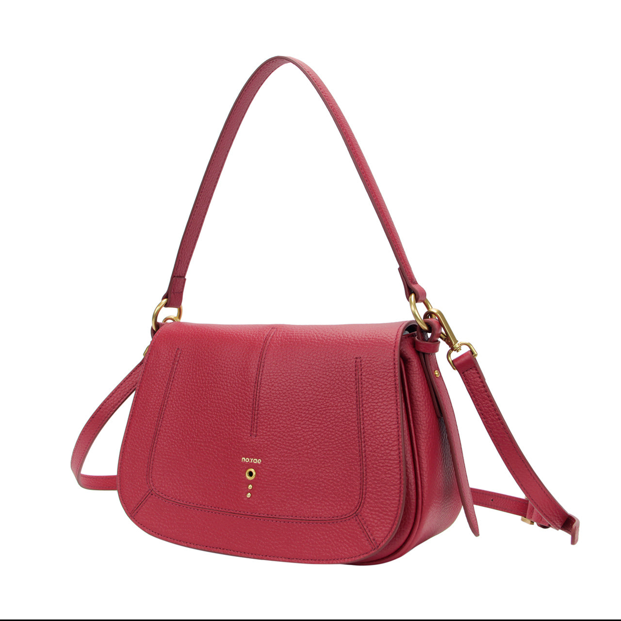 BORSA GLOBE SMALL SHOULDER MARTELLATO BLOOD NO:RAE