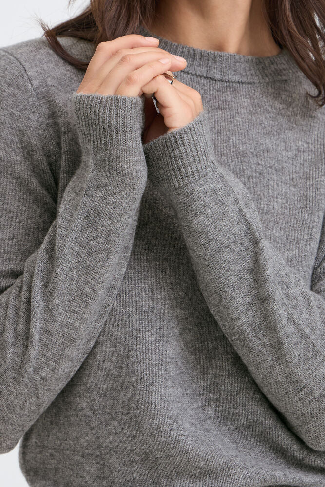 MAGLIA MISTO CASHMIRE GRIGIO MEDIO BYOSANNA B.YOUNG