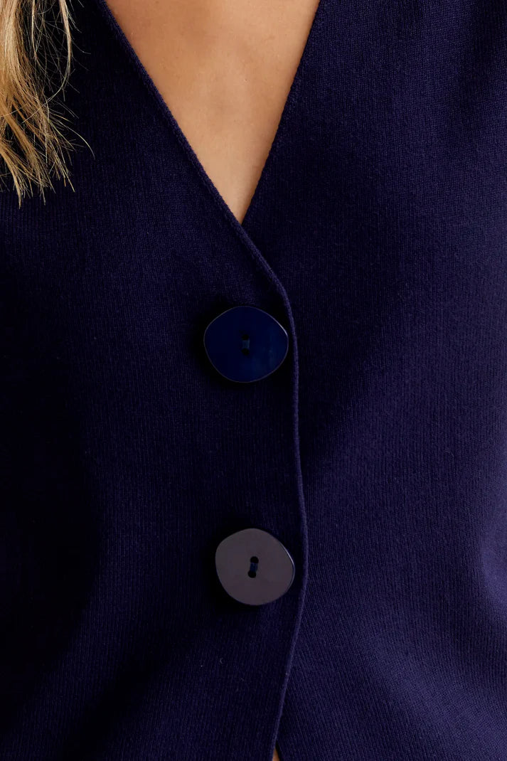 CARDIGAN MEZZA MANICA BLU COMPANIA FANTASTICA