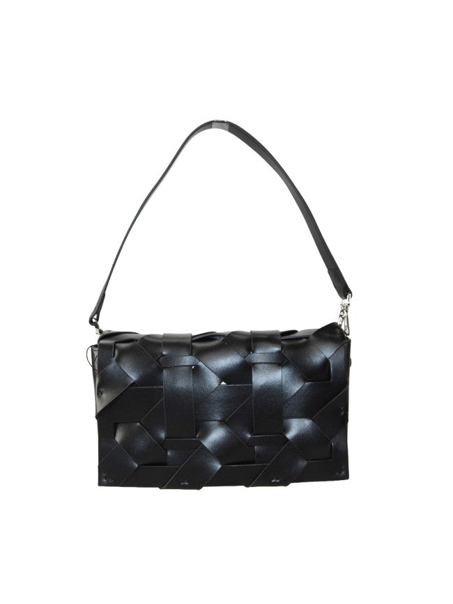 Borsa a Spalla Intreccio Couture Nero SARTORIA REVERBERI