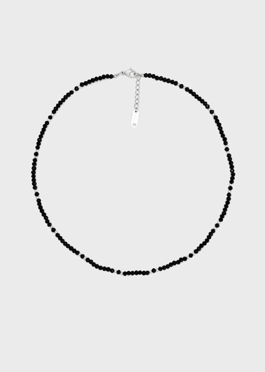 COLLANA MARY PERLINE NERO/ARGENTO NALÌ