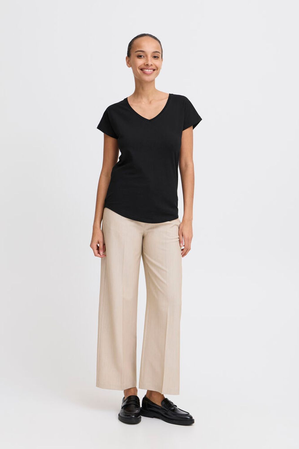 T-SHIRT SCOLLO A V BYPAMILA V TEE B.YOUNG