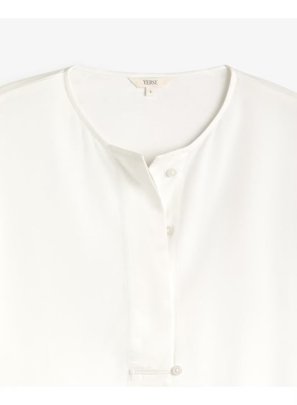 CAMICIA COLLO COREANA MINIMAL CHIC BIANCA 45160-2 YERSE