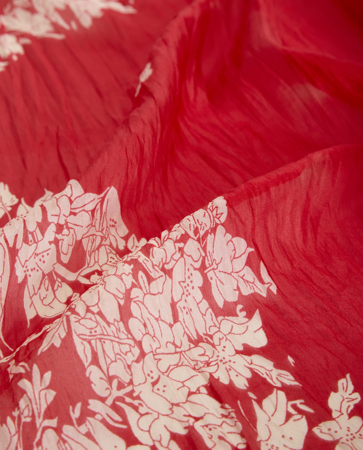 STOLA STAMPA FLOREALE ROSSA YESE