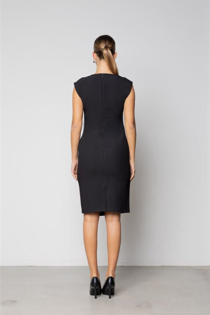 ABITO TUBINO DRAPPEGGI RIETZ002-0001 NERO KAOS