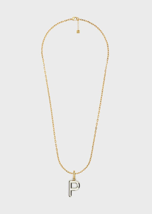 COLLANA LETTERING SMALL P ORO/ARGENTO NALÌ
