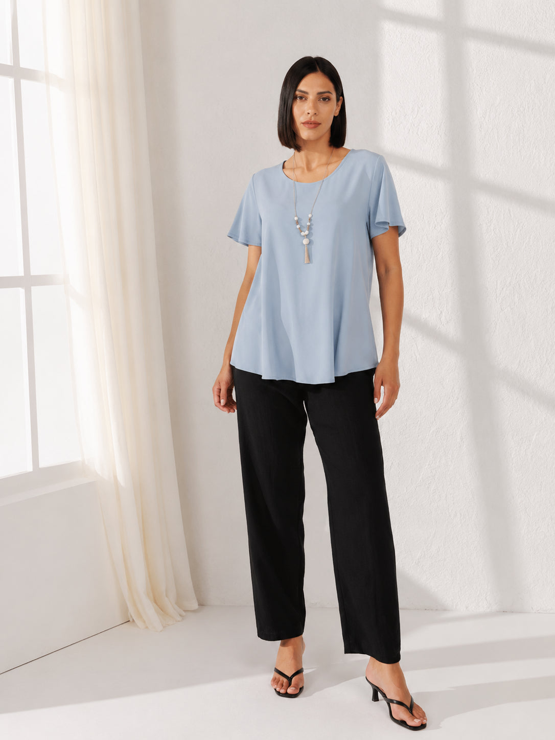 Blusa  Morbida Maniche Corte LIZALÙ
