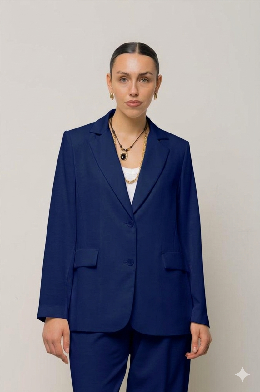 Blazer Monopetto Blu  – Kaos Jeans