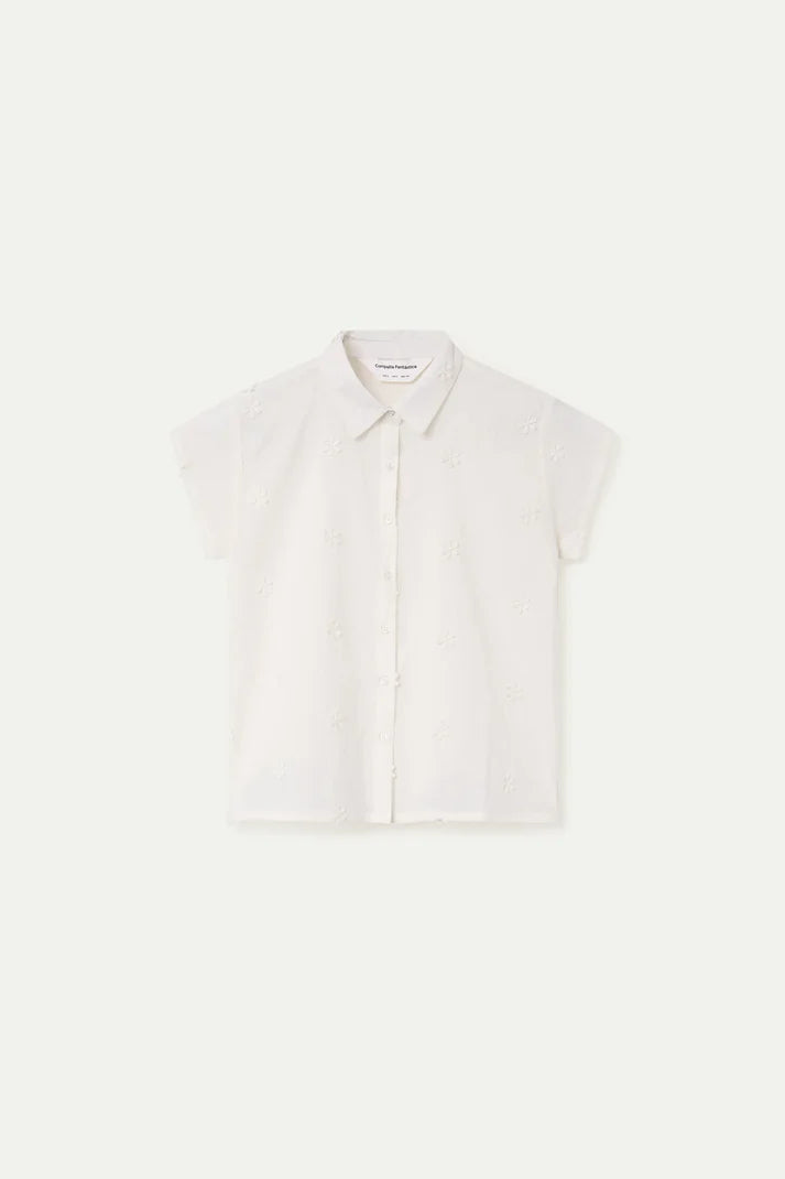 CAMICIA BIANCA RICAMO MARGHERITA COMPANIA FANTASTICA