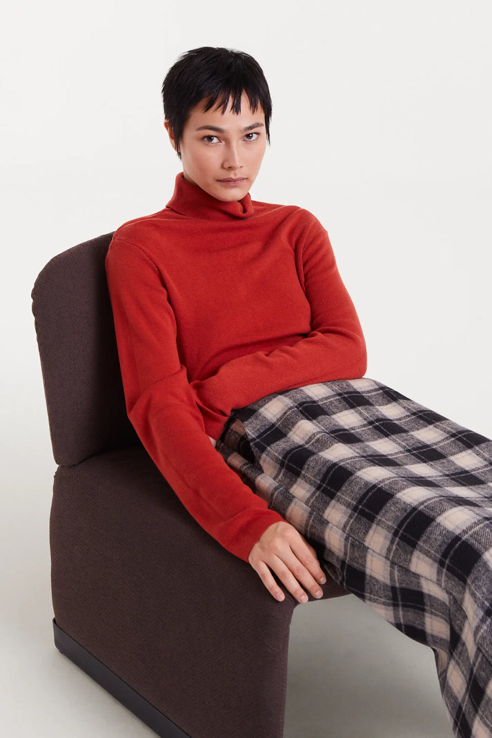 GONNA MIDI CHECK BIANCO E NERO COMPANIA FANTASTICA