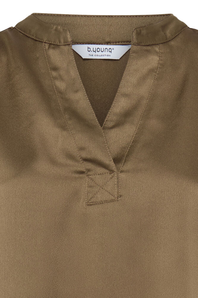 T-SHIRT SCOLLO V  BYSELITA SEPPIA B.YOUNG