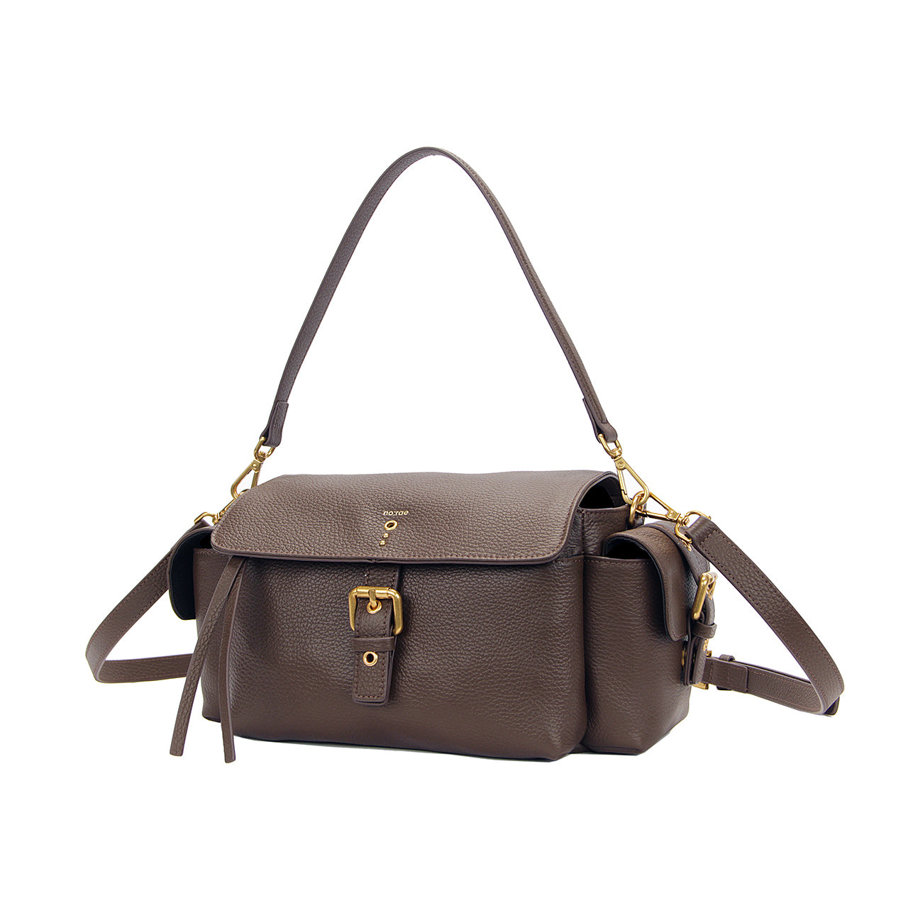 BORSA GALATEA MARTELLATO DARK BROWN NO:RAE