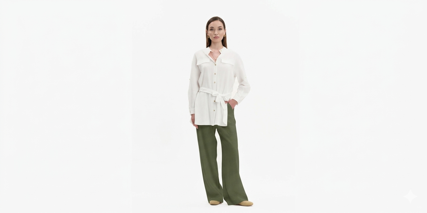 PANTALACCIO IN MISTOLINO WHITE WISE