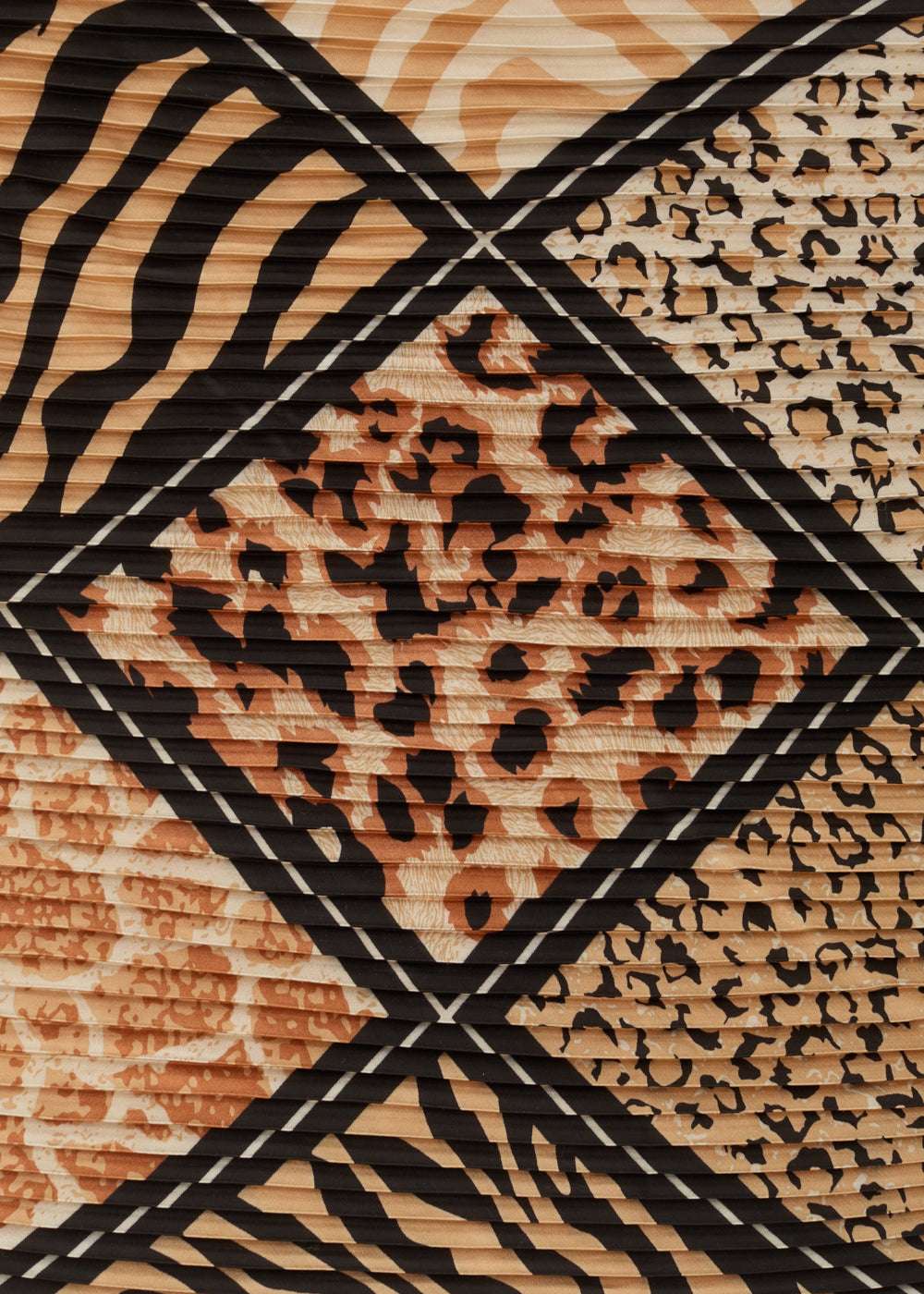 FOULARD ANIMALIER MIX PLISSE NERO NALÍ