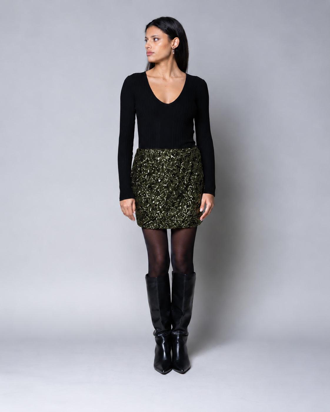 MINIGONNA DI PAILLETTES FOREST KAOS