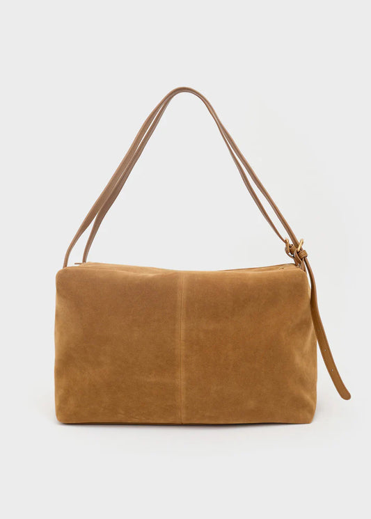 BORSA JUNE A SPALLA SCAMOSCIATO MARRONE NALÌ