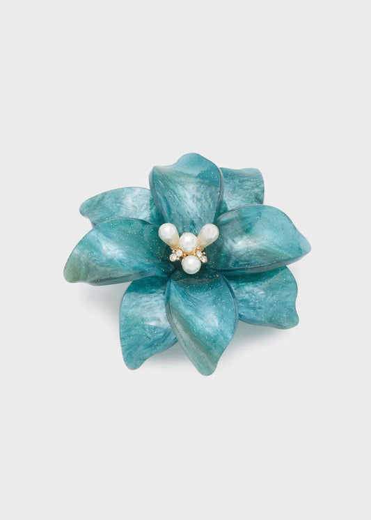 SPILLA FLOWER IN RESINA+PERLE OTTANIO NALÌ
