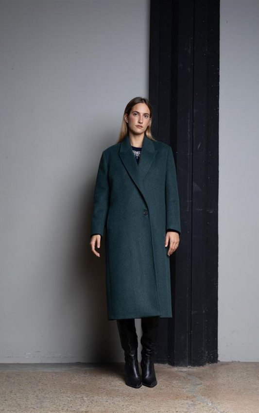 CAPPOTTO LUNGO OVER MONOPETTOPETTO A UNBOTTONE AVIO KAOS JEANS
