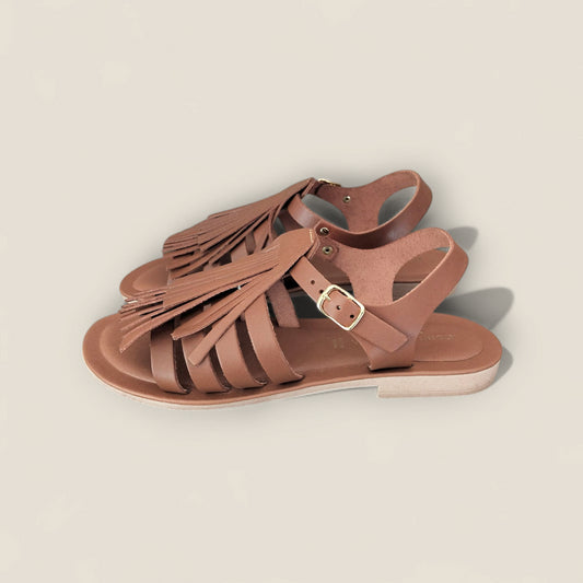 SANDALO FLAT FRANGIA DONNA TOSCANA