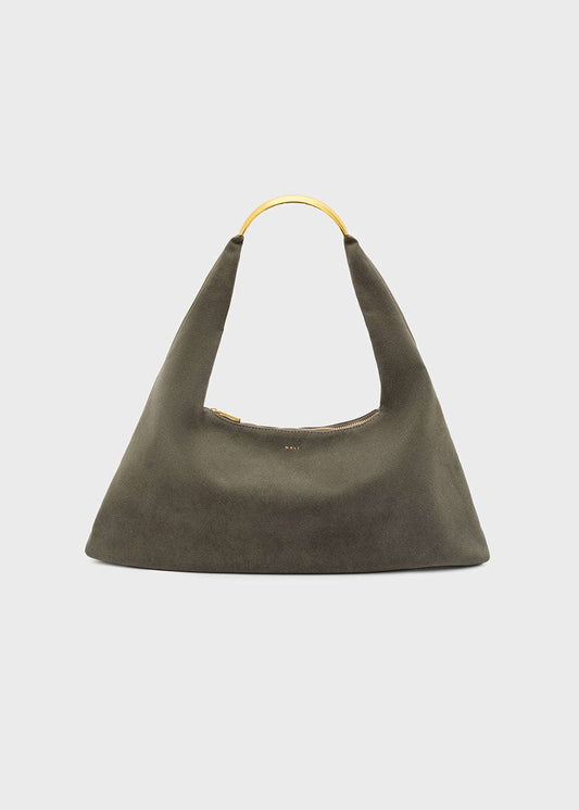 BORSA MILA A SPALLA SCAMOSCIATO GRIGIO NALÌ