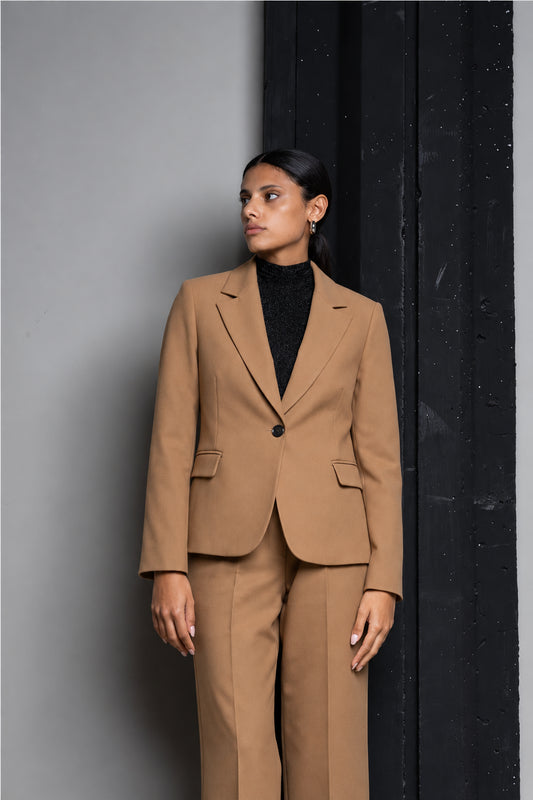 BLAZER MONOPETTO SFIANCATA A UN BOTTONE CORTECCIA KAOS JEANS