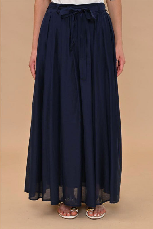 GONNA LUNGA ORGANZA KAOS JEANS