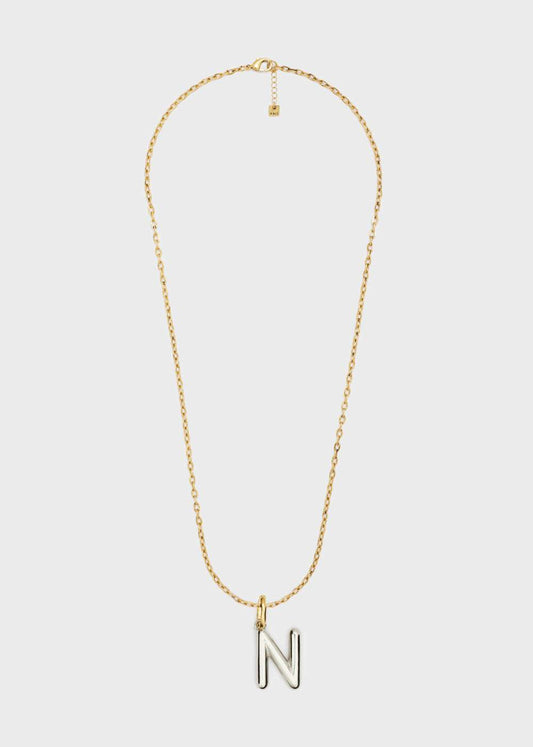 COLLANA LETTERING SMALL N ORO/ARGENTO NALÌ