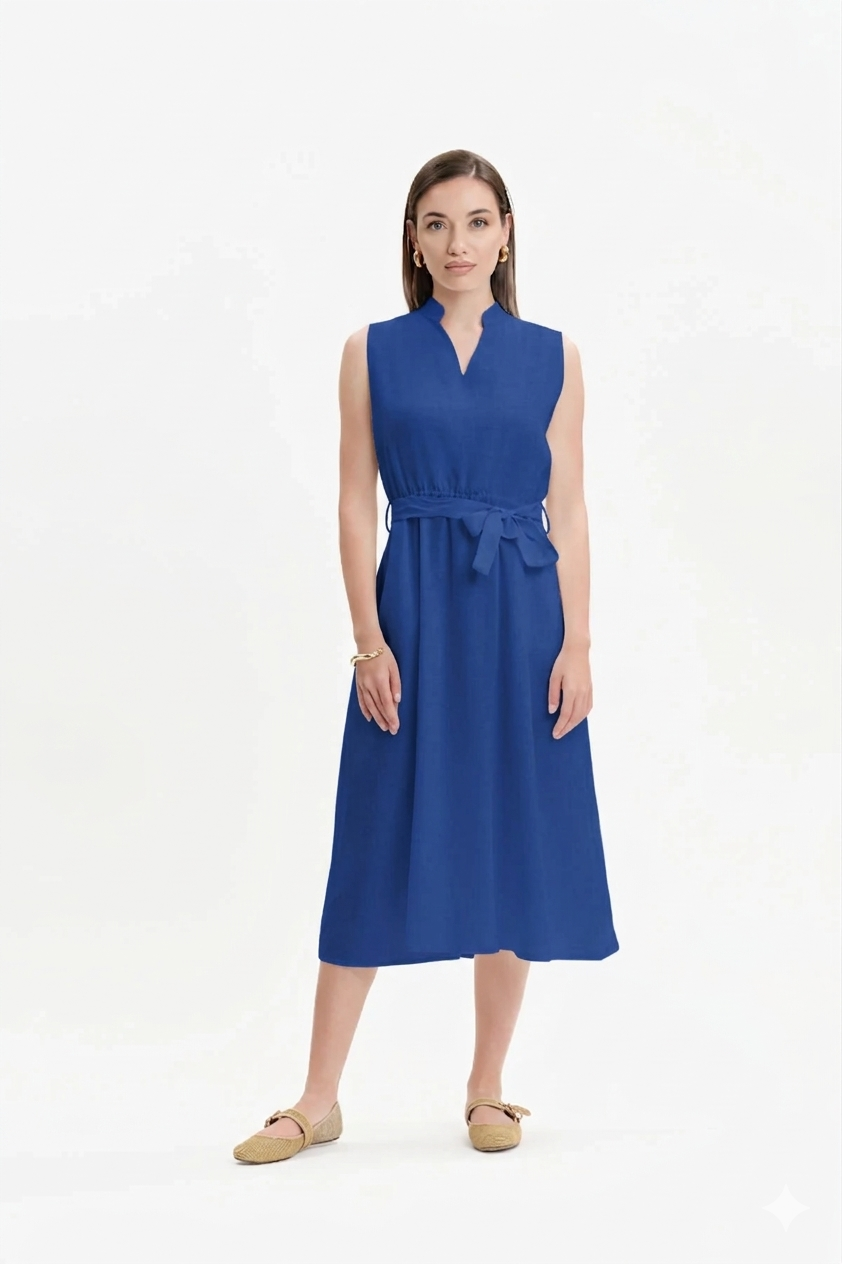 ABITO CON COLLO ALLA COREANA LYOCELL WHITE WISE