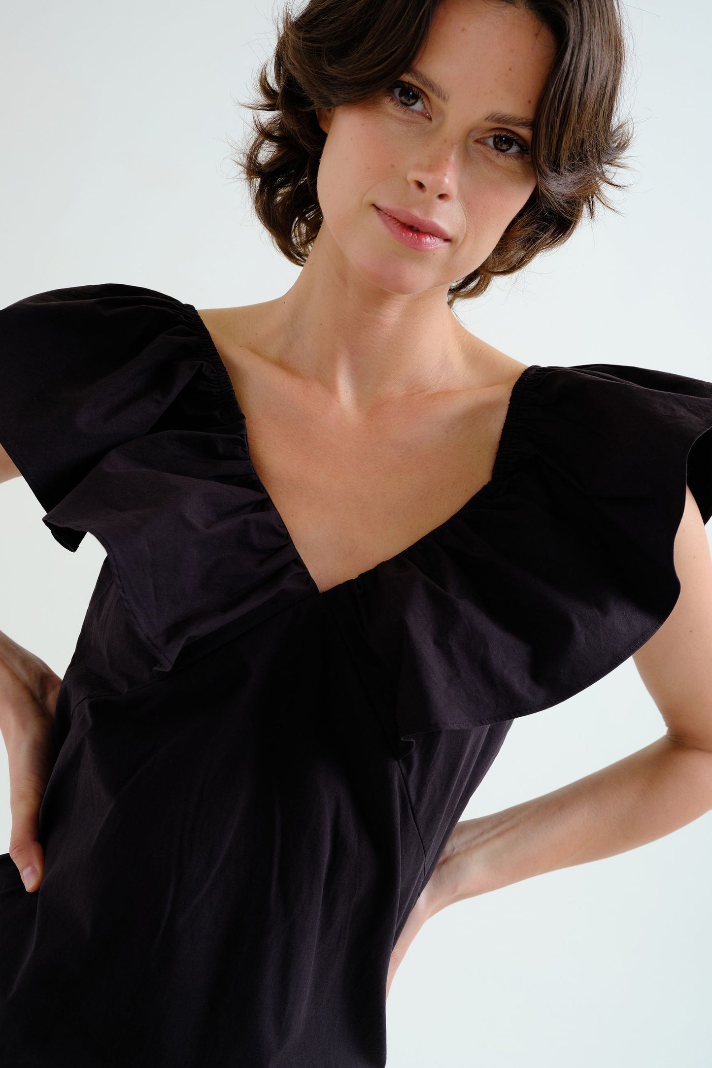 ABITO CORTO COTONE NERO COMPANIA FANTASTICA