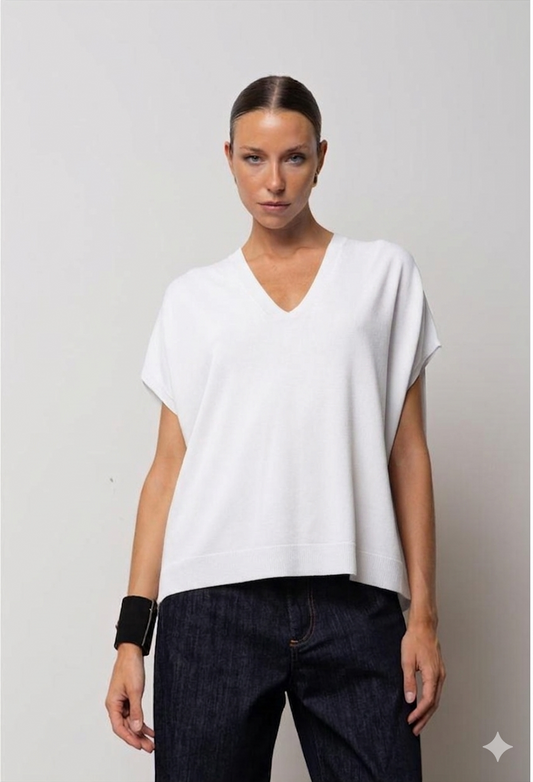 Maglia Oversize con Scollo a V PANNA KAOS JEANS