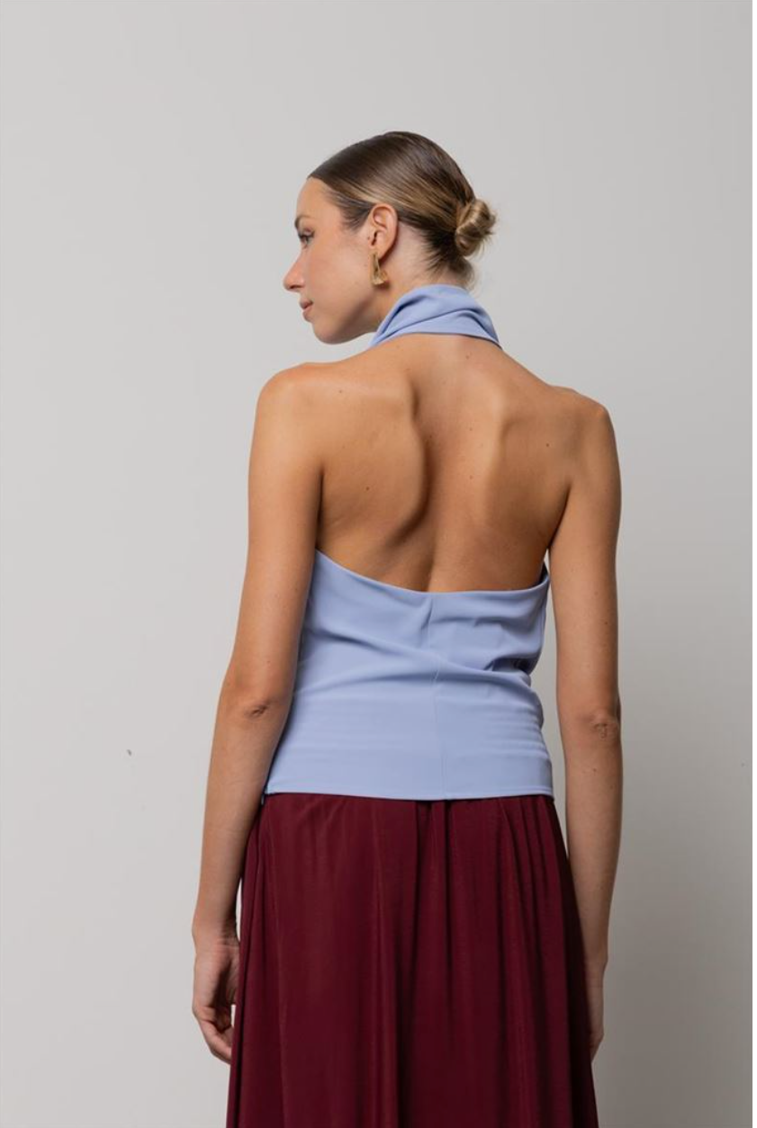 TOP CON ACCESSORIO PIERCING POLVERE KAOS