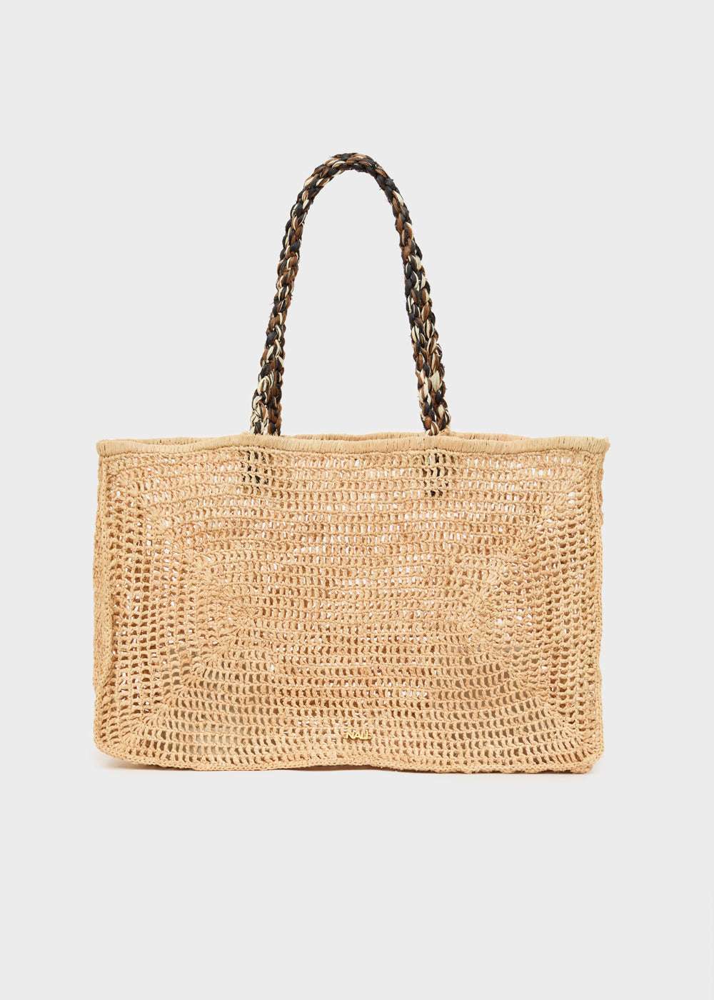 BORSA SHOPPER ZION IN RAFIA BEIGE NATURALE NALÌ