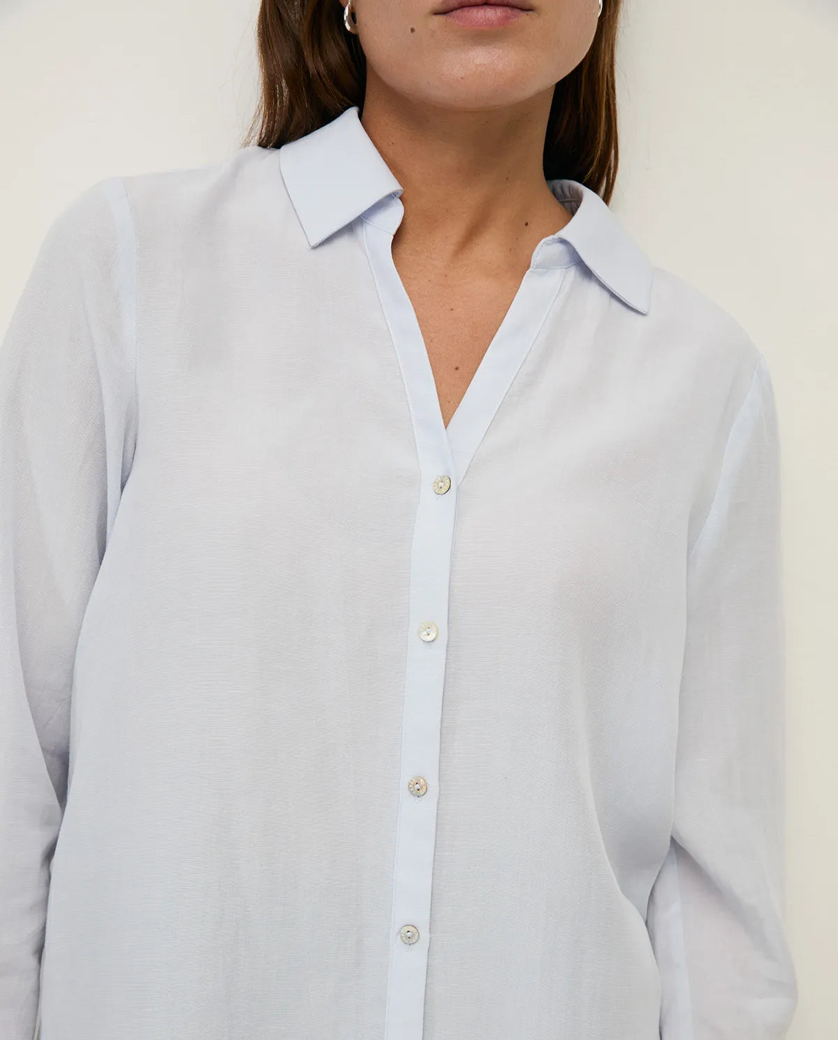 CAMICIA MISTO LINO E TENCEL BIANCA YERSE