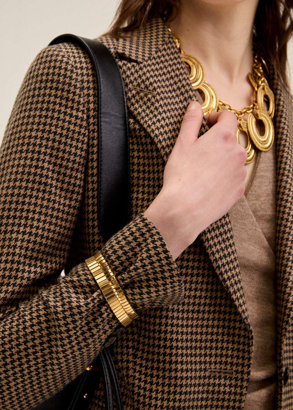 BRACCIALE ELASTICO ACC.INO. PLA. ORO 18KT NALÍ