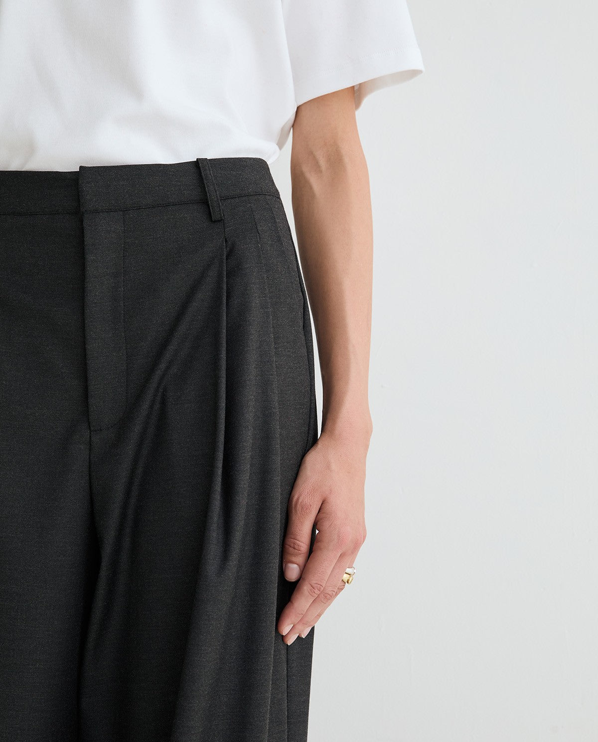 PANTALONE A PALAZZO ANTRACITE  45813-36  YERSE