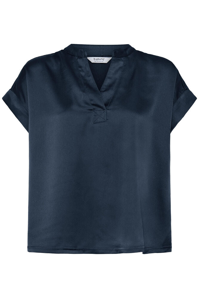 T-SHIRT SCOLLO V  BYSELITA DARK SAPPHIRE B.YOUNG