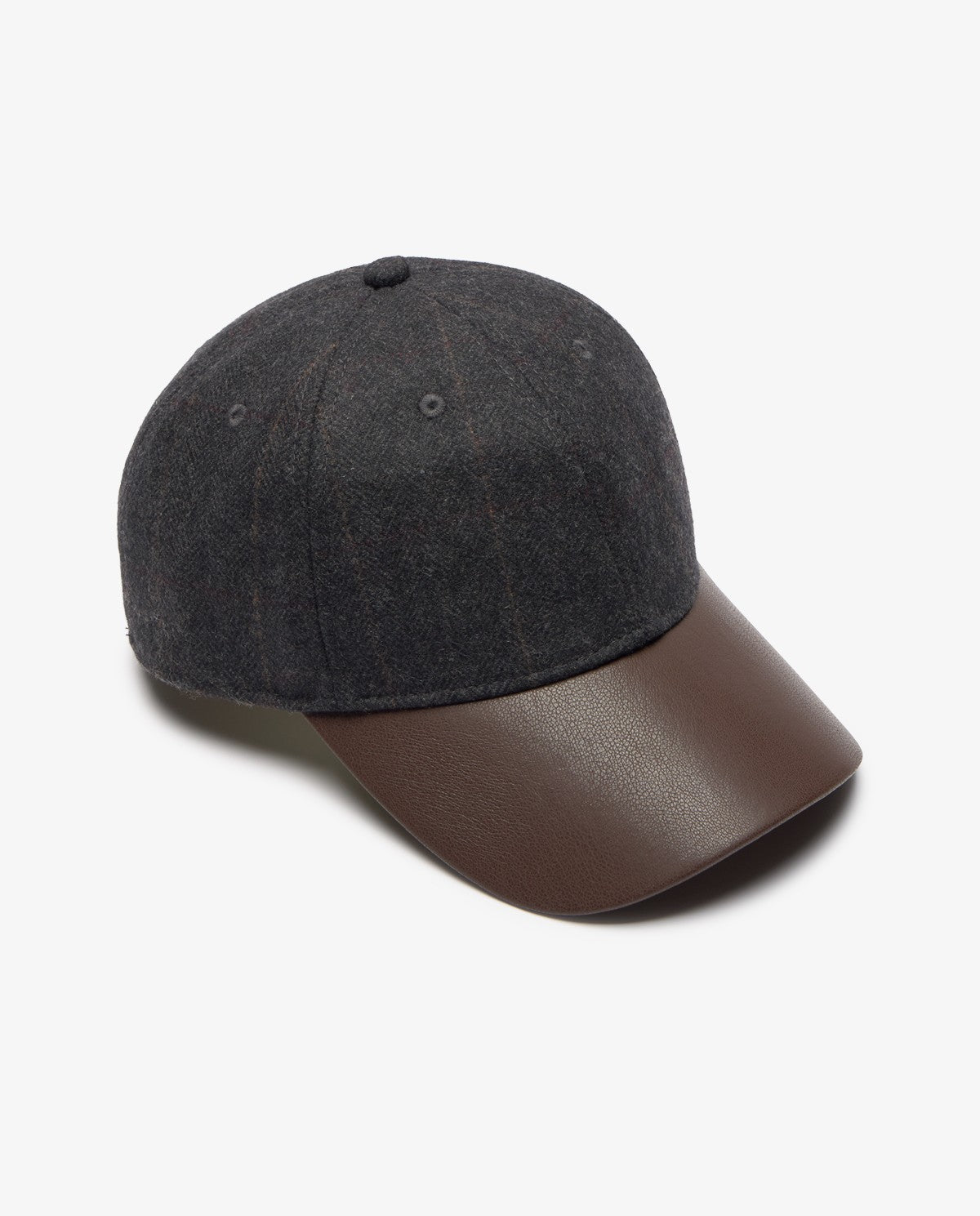 CAPPELLO CON VISIERA CHECK CHOCCOLATE YERSE