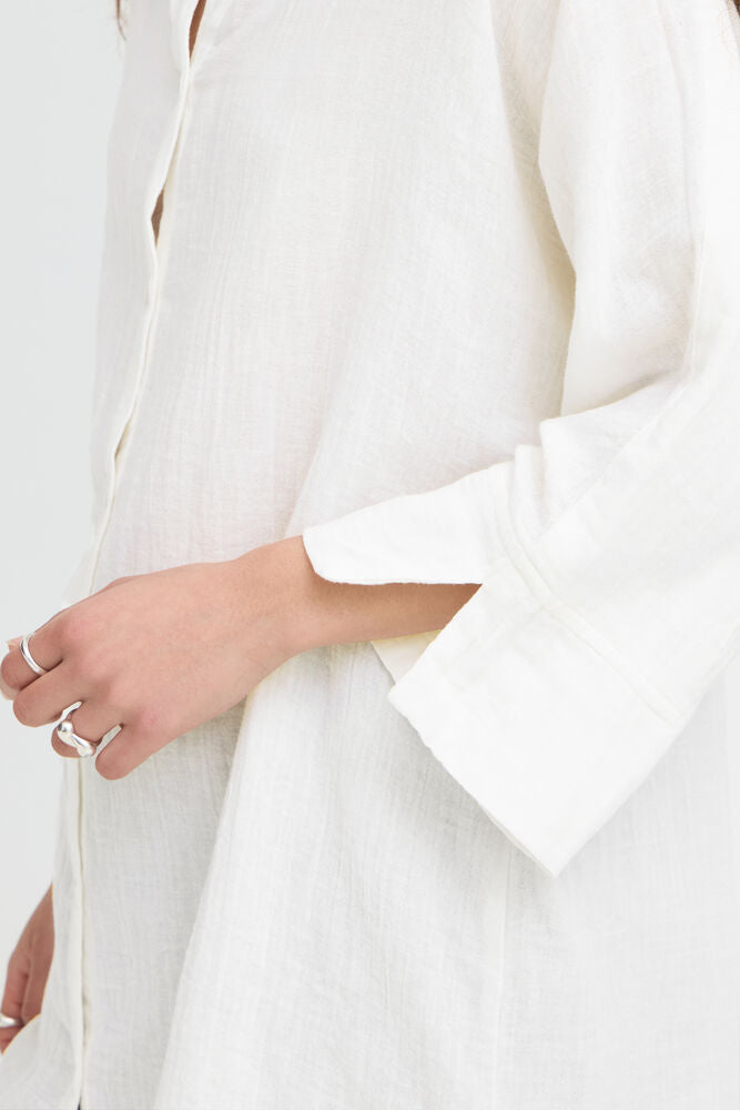 Camicia IAFOXA MANICA 3/4 Cloud Dancer - White ICHI