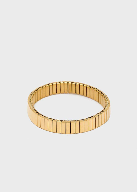BRACCIALE FLAT  ACC.INO. PLA. ORO 18KT NALÍ