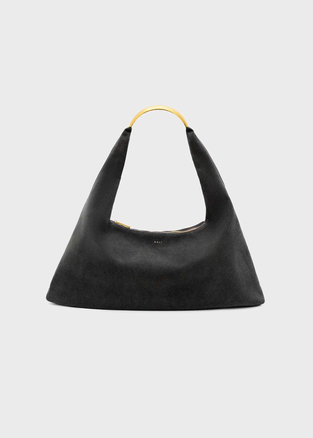 BORSA MILA A SPALLA SCAMOSCIATO NERO NALÌ